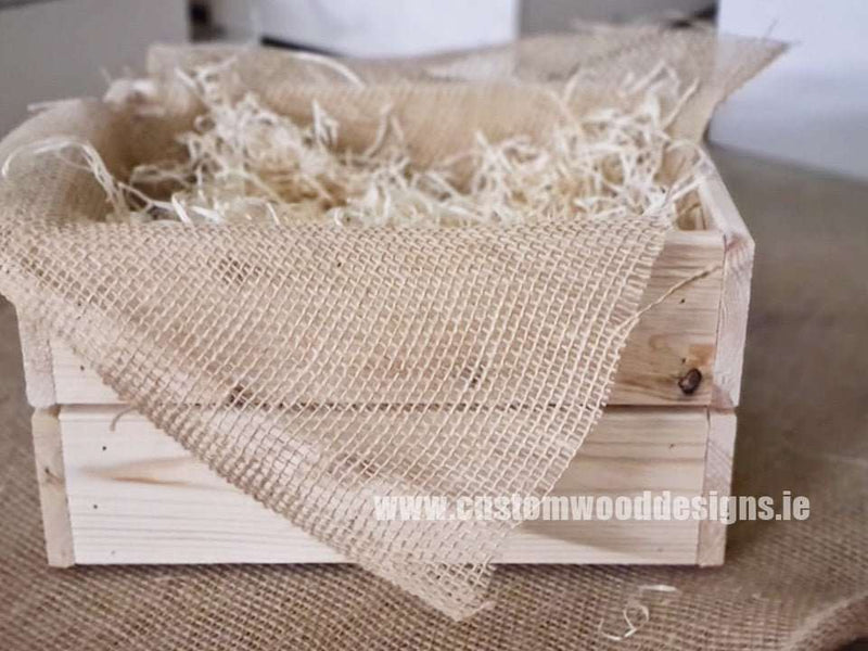 Load image into Gallery viewer, Small Hamper Crate Natural SCHN 31 x 23 x 15 cm Create Your Own Hamper Custom Wood Designs crate crateburlap diy hamper make your own small wood wool create-your-own-hamper-default-title-small-hamper-crate-natural-schn-31-x-23-x-15-cm-53612138824023