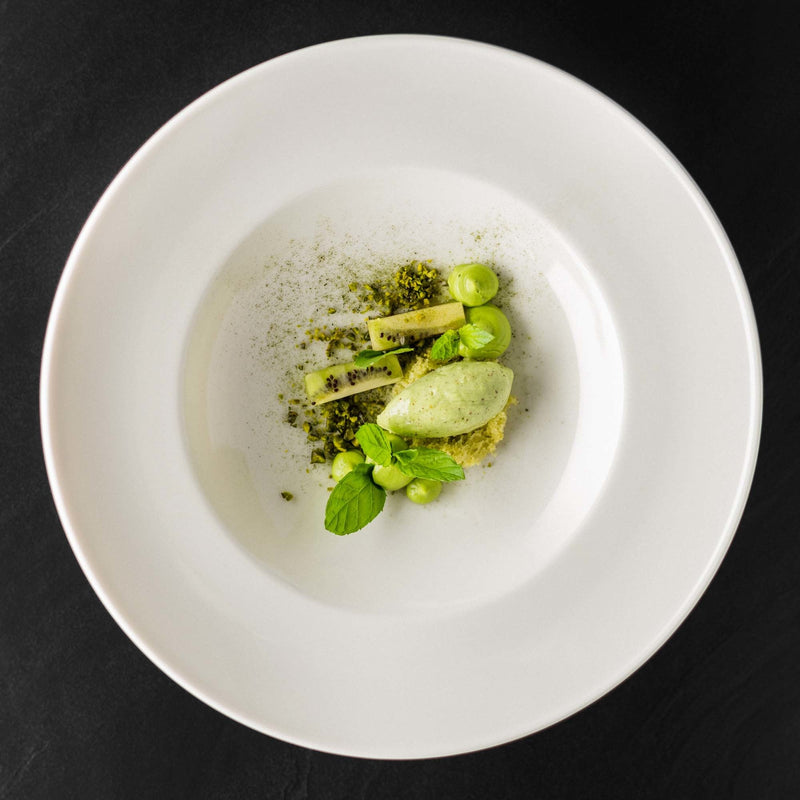 Load image into Gallery viewer, Crema pasta plate, 260mm - Custom Wood DesignsFine Dine Crema pasta plate, 260mm, showcasing elegant ceramic design with a smooth surface and shallow rim for serving pasta.pasta plate770283