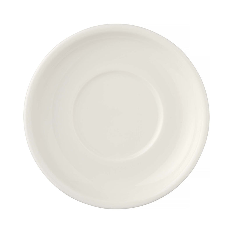 Load image into Gallery viewer, Crema saucer, 170mm - Custom Wood DesignsFine Dine 170mm creme saucer for soup bowl, ceramic dish with smooth finish, designed to hold and serve soup bowls elegantly.saucer for soup bowl770788