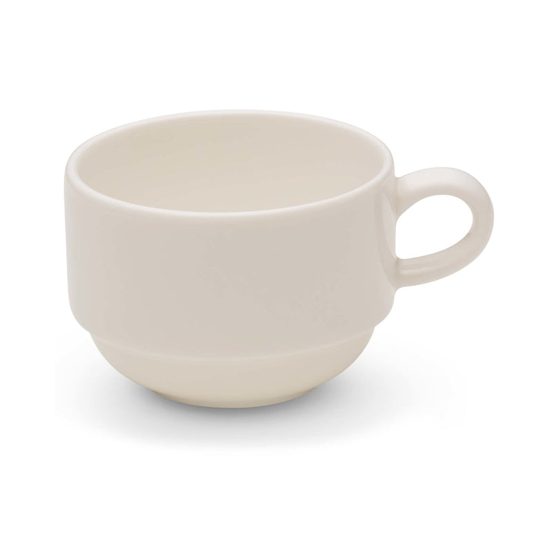 Load image into Gallery viewer, Crema stackable cup, 230ml - Custom Wood DesignsFine Dine 230ml stackable coffee and tea cup, cream-colored ceramic with a smooth finish, designed for stacking and daily use.stackable cup for coffee and tea770733