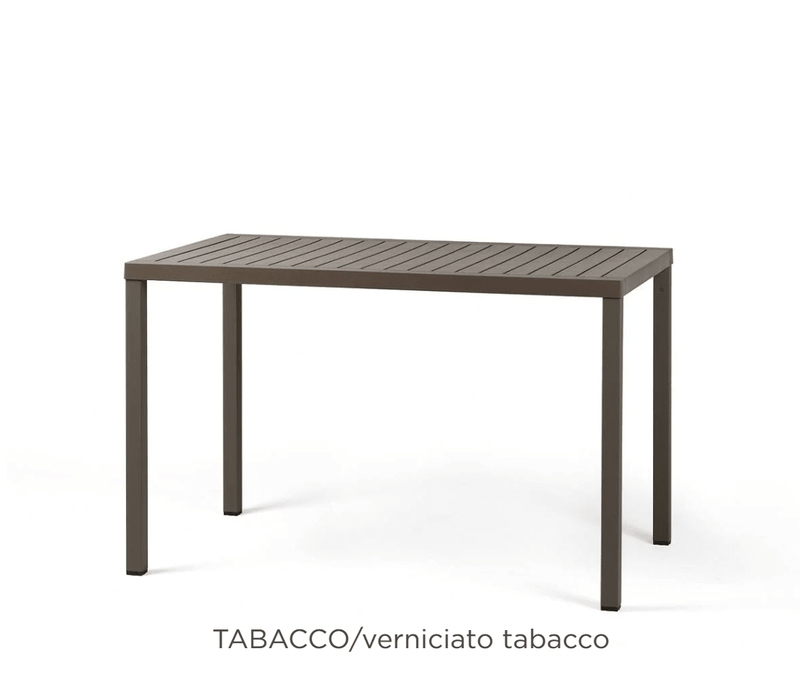 Load image into Gallery viewer, Cube 120x70 Contract Table - Custom Wood DesignsNardi Cube 120x70 outdoor contract table in Tabacco color, showing sturdy square tabletop and sleek outdoor furniture design.Cube Table Outdoor24575216238519Tobacco