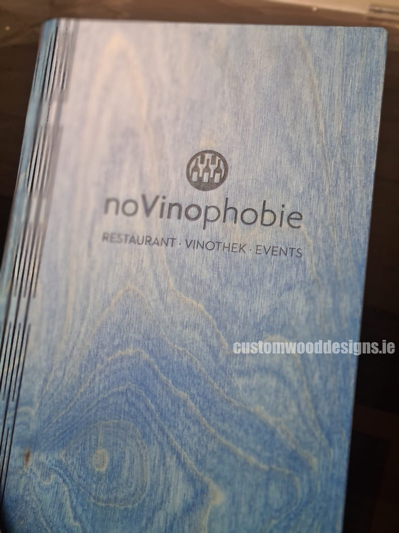 Load image into Gallery viewer, 20 x Wooden Menu 15x30cm Custom Wood Designs __label: Multibuy dark-20-x-wooden-menu-15x30cm-53612702892375
