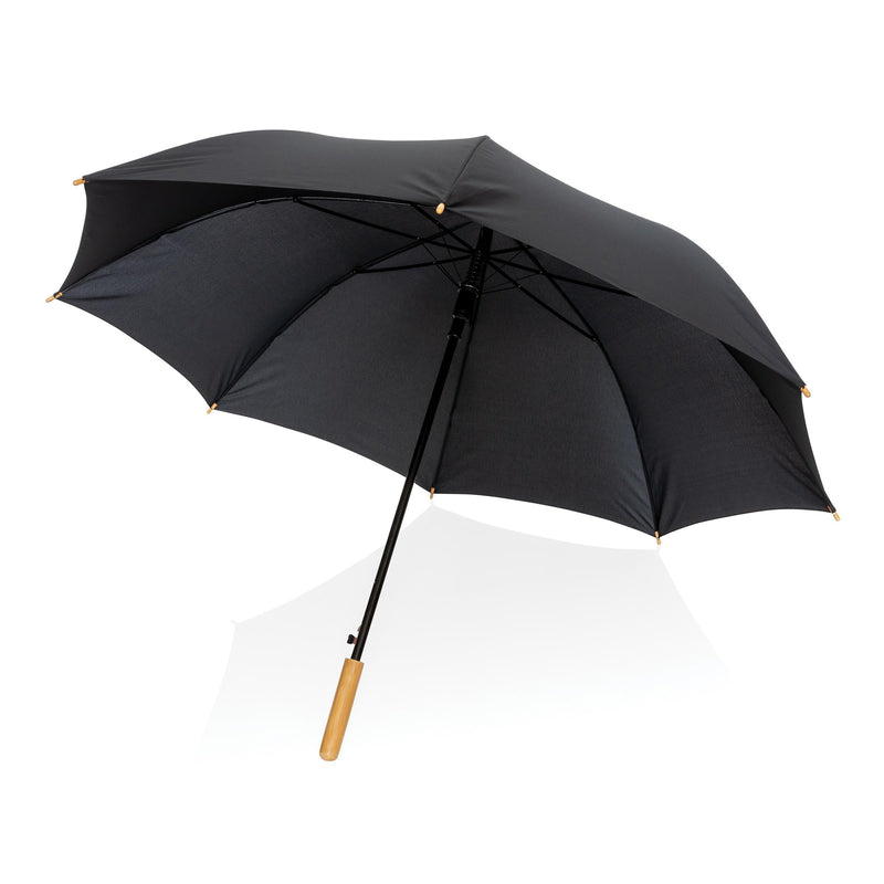 Load image into Gallery viewer, 27&quot; bamboo handle umbrella pack of 12 Black Custom Wood Designs __label: Multibuy dark-blue-27-bamboo-handle-umbrella-pack-of-12-53613417660759
