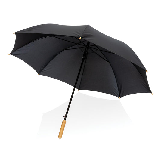 27" bamboo handle umbrella pack of 12 Black Custom Wood Designs __label: Multibuy dark-blue-27-bamboo-handle-umbrella-pack-of-12-53613417660759