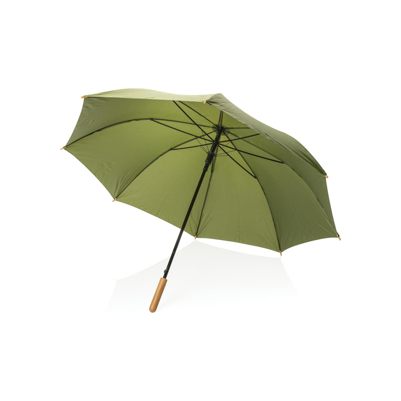 Load image into Gallery viewer, 27&quot; bamboo handle umbrella pack of 12 Green Custom Wood Designs __label: Multibuy dark-blue-27-bamboo-handle-umbrella-pack-of-12-53613420904791
