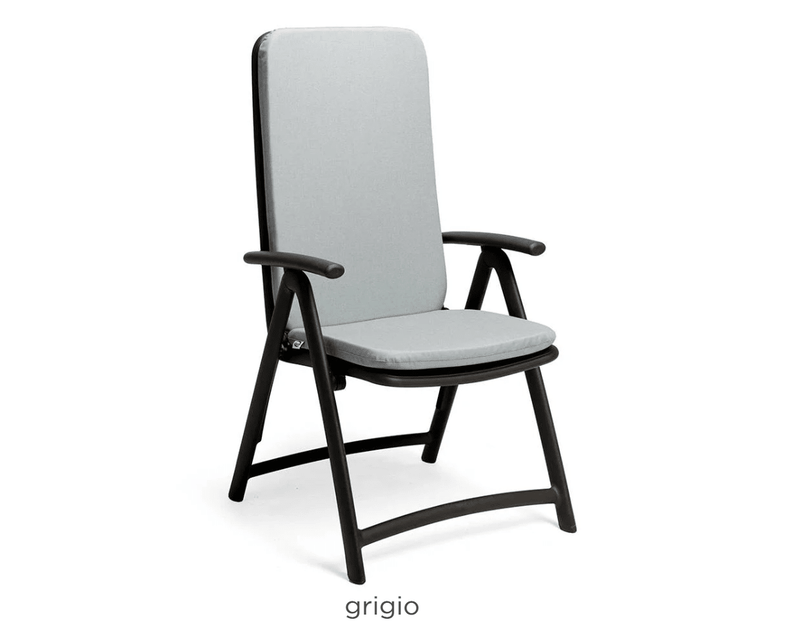 Load image into Gallery viewer, Darsena Armchair Cushion - Custom Wood DesignsNardi Darsena armchair cushion in light gray fabric, designed for outdoor Nardi furniture for comfortable seating.Nardi Cushion24575207130487Grigio
