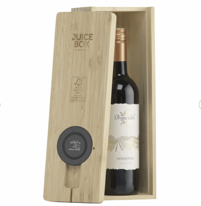 Load image into Gallery viewer, 2 in 1 Charging Dock Bottle box Custom Wood Designs default-title-2-in-1-charging-dock-bottle-box-53612258165079