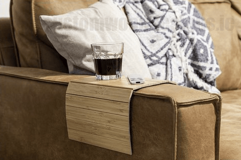 Load image into Gallery viewer, 2 in 1 Roller wine gift box and a flexible sofa tray/storage box Custom Wood Designs default-title-2-in-1-roller-wine-gift-box-and-a-flexible-sofa-tray-storage-box-53612240240983