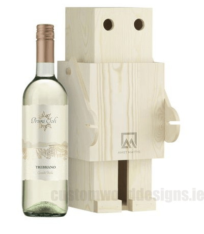 Load image into Gallery viewer, 2 in 1 Wine gift box and Robox cheese board Custom Wood Designs default-title-2-in-1-wine-gift-box-and-robox-cheese-board-53612247712087
