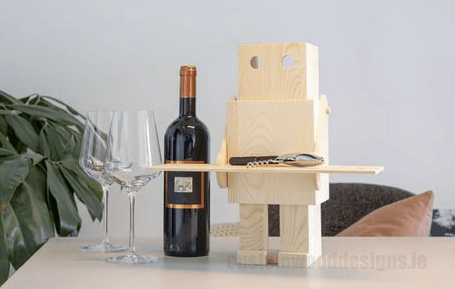 Load image into Gallery viewer, 2 in 1 Wine gift box and Robox cheese board Custom Wood Designs default-title-2-in-1-wine-gift-box-and-robox-cheese-board-53612248564055