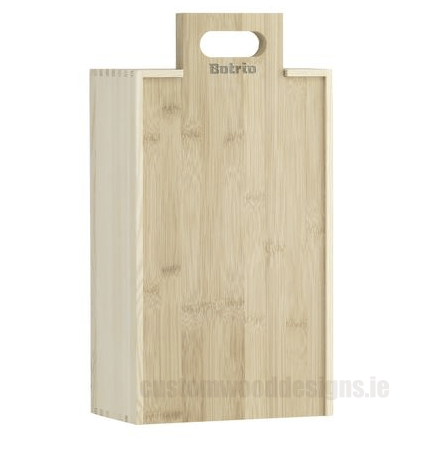 Load image into Gallery viewer, 2 in 1 Wooden Wine gift box and cheese board Custom Wood Designs default-title-2-in-1-wooden-wine-gift-box-and-cheese-board-53612237455703