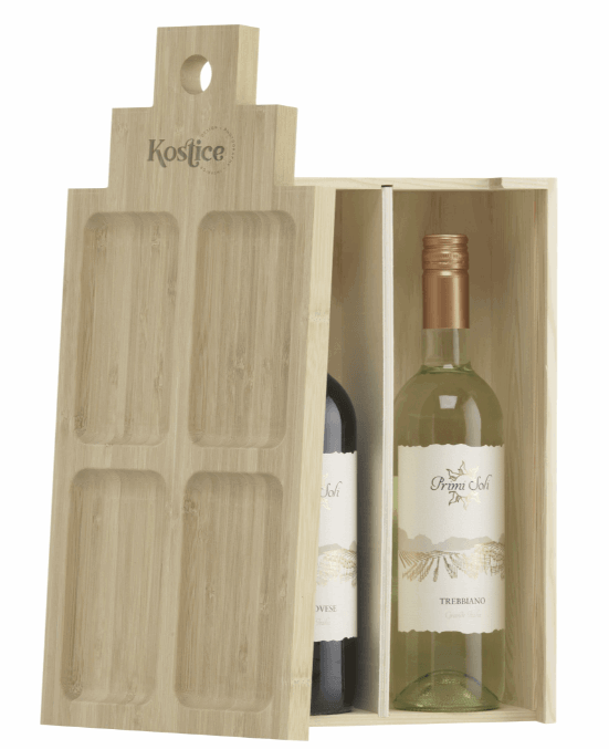 Load image into Gallery viewer, 2 in 1 Wooden Wine gift box and Food Board Custom Wood Designs default-title-2-in-1-wooden-wine-gift-box-and-food-board-53612238111063