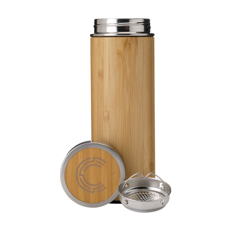 Load image into Gallery viewer, Bamboo thermo bottle x 25 Custom Wood Designs __label: Multibuy default-title-bamboo-thermo-bottle-x-25-53612801425751
