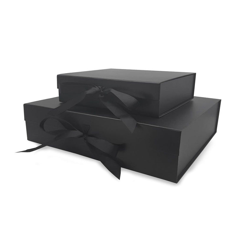 Load image into Gallery viewer, Black gift box with ribbon pack of 20 Custom Wood Designs __label: Multibuy default-title-black-gift-box-with-ribbon-pack-of-20-53613222691159