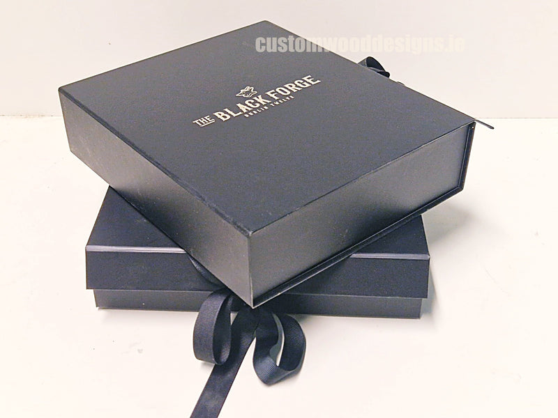 Load image into Gallery viewer, Black gift box with ribbon pack of 20 Custom Wood Designs __label: Multibuy default-title-black-gift-box-with-ribbon-pack-of-20-53613225541975