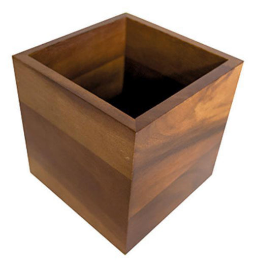 Load image into Gallery viewer, Set of 10 wooden condiment caddies, 12x12x12cm, by Custom Wood Designs, ideal for organizing sauces and condiments.