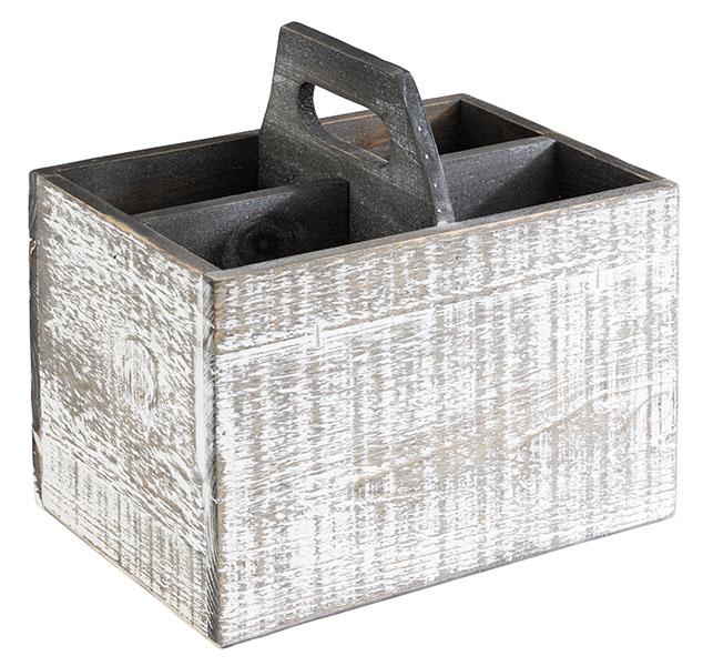 Load image into Gallery viewer, Set of 25 Custom Wood Designs condiment dispensers with 4 compartments each, ideal for organizing sauces and condiments.