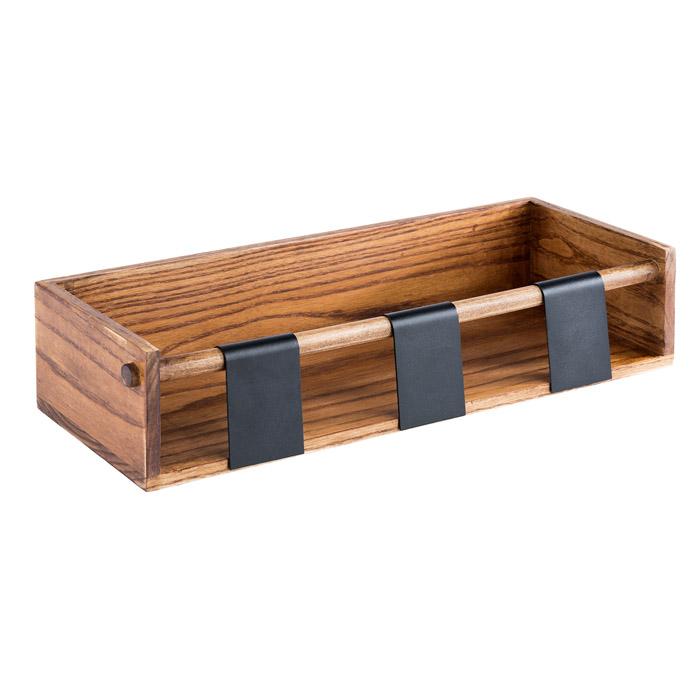 Load image into Gallery viewer, Set of 25 condiment dispensers caddies for 3 pots, made by Custom Wood Designs, designed for organizing sauces and spices.