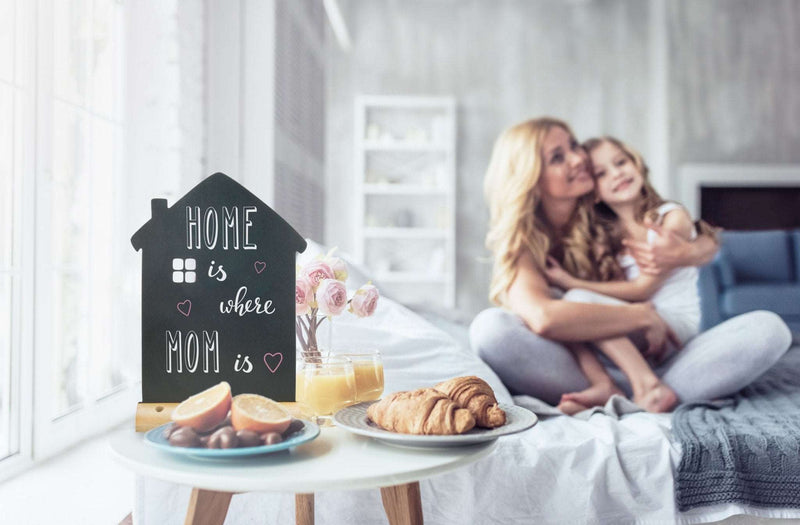 Load image into Gallery viewer, Chalkboard - House - Pack of 6 Custom Wood Designs __label: Multibuy default-title-chalkboard-house-pack-of-6-53612368724311