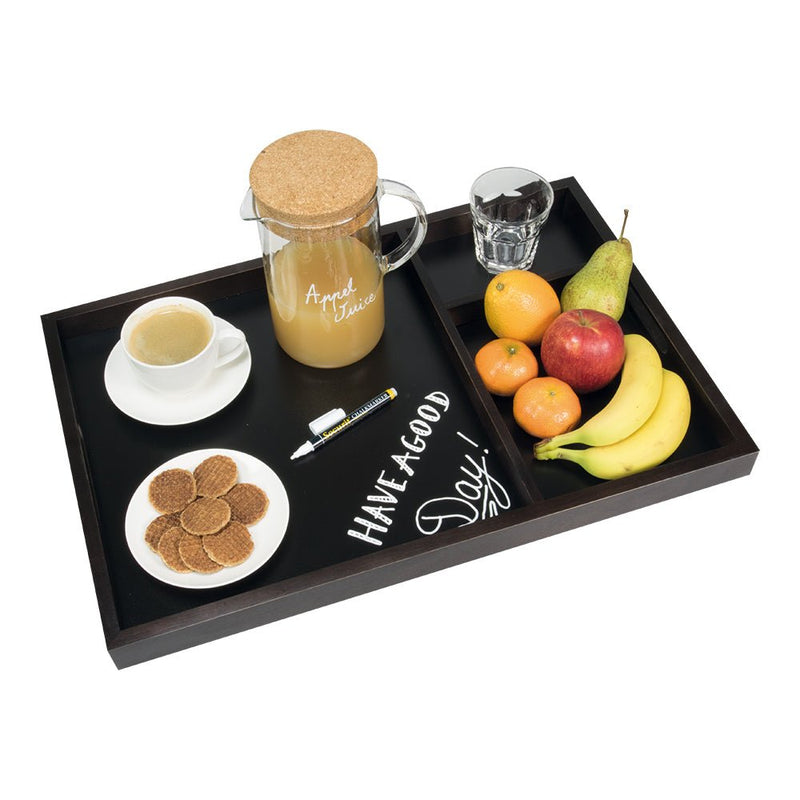 Load image into Gallery viewer, Chalkboard tray with handles - Pack of 5 Custom Wood Designs __label: Multibuy default-title-chalkboard-tray-with-handles-pack-of-5-53612420071767