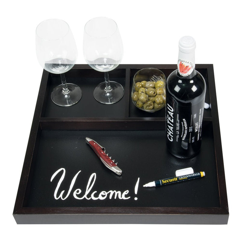 Load image into Gallery viewer, Chalkboard with three partitions - Pack of 5 Custom Wood Designs __label: Multibuy default-title-chalkboard-with-three-partitions-pack-of-5-53612419088727