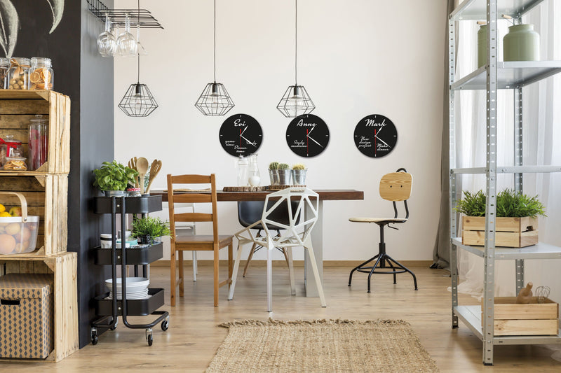 Load image into Gallery viewer, Clock Chalkboard pack of 6 Custom Wood Designs __label: Multibuy default-title-clock-chalkboard-pack-of-6-53613396623703
