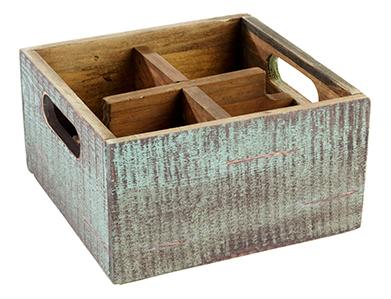 Load image into Gallery viewer, Set of 25 wood condiment caddies, 17x17cm, for organizing sauces and condiments in stylish, functional dispensers.