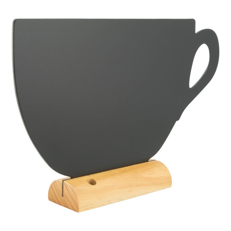 Load image into Gallery viewer, Cup Chalkboard with chalkmarker - Pack of 6 Custom Wood Designs __label: Multibuy default-title-cup-chalkboard-with-chalkmarker-pack-of-6-53612370985303