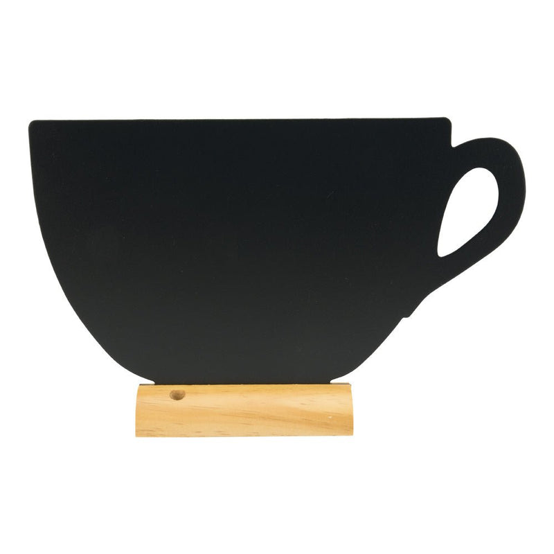 Load image into Gallery viewer, Cup Chalkboard with chalkmarker - Pack of 6 Custom Wood Designs __label: Multibuy default-title-cup-chalkboard-with-chalkmarker-pack-of-6-53612371247447