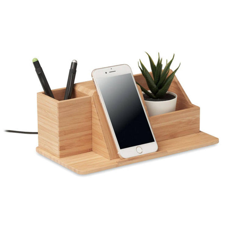 Load image into Gallery viewer, Desktop wireless charger 10W pack of 25 Custom Wood Designs __label: Multibuy default-title-desktop-wireless-charger-10w-pack-of-25-53613690814807
