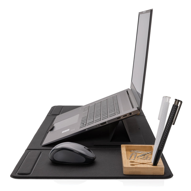 Load image into Gallery viewer, Foldable desk organiser with laptop stand pack of 10 Custom Wood Designs default-title-foldable-desk-organiser-with-laptop-stand-pack-of-10-53613417693527