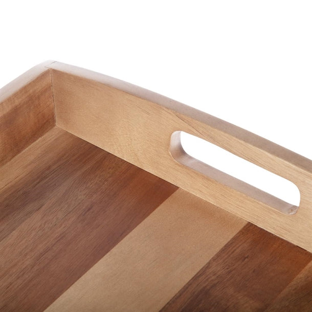 Load image into Gallery viewer, Large Acacia Wood Tray 510(W) x 350(D)mm pack of 25 Custom Wood Designs __label: Multibuy default-title-large-acacia-wood-tray-510-w-x-350-d-mm-pack-of-25-53613728825687
