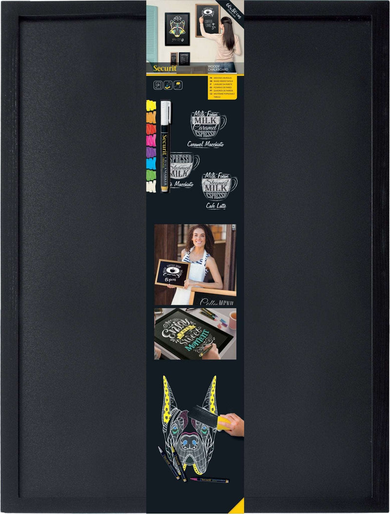Load image into Gallery viewer, Large Chalkboard - 80x60x1cm - Black - Pack of 6 Custom Wood Designs default-title-large-chalkboard-80x60x1cm-black-pack-of-6-53612426101079
