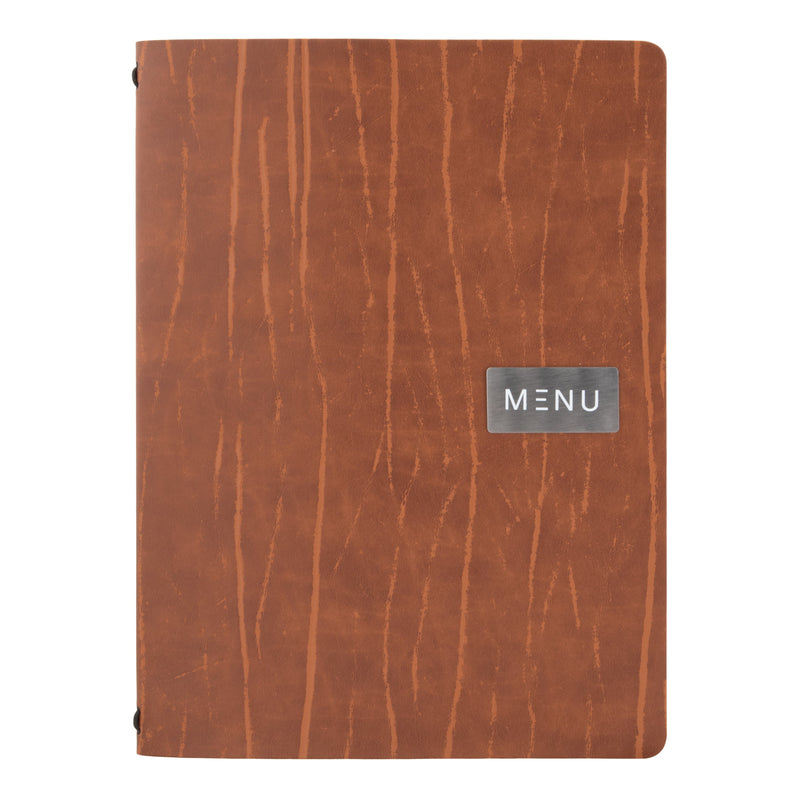 Load image into Gallery viewer, Leather menu A4 pack of 10 Custom Wood Designs __label: Multibuy default-title-leather-menu-a4-pack-of-10-53613229179223_e812ebf4-9b27-45e1-9d9c-755afa7ec185