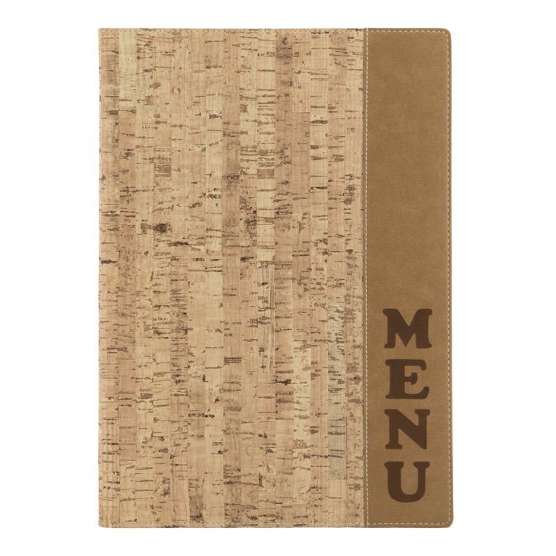 Load image into Gallery viewer, Leather style cork menu holder 4xA4 pack of 10 Custom Wood Designs __label: Multibuy default-title-leather-style-cork-menu-holder-4xa4-pack-of-10-53613301956951