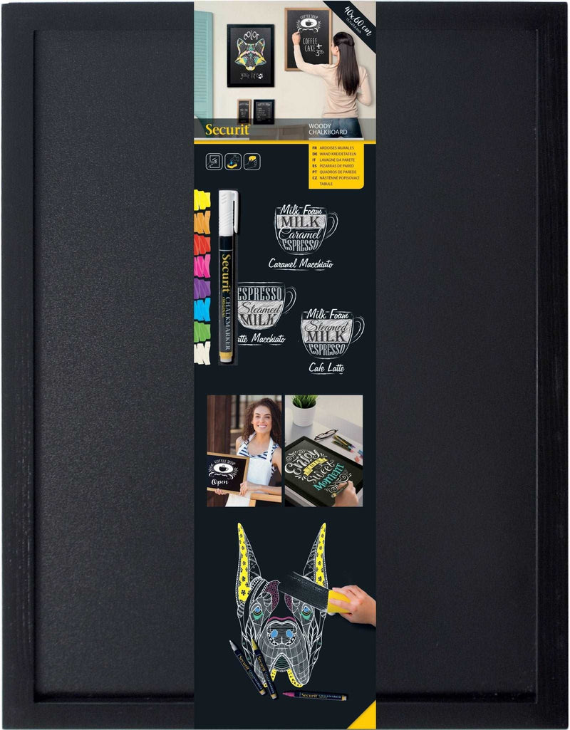 Load image into Gallery viewer, Medium Chalkboard 60x40x1cm - Black - Pack of 6 Custom Wood Designs default-title-medium-chalkboard-60x40x1cm-black-pack-of-6-53612422267223