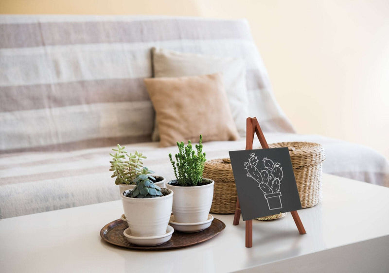 Load image into Gallery viewer, Mini Easel Chalkboard - Mahogany Finish - Pack of 6 Custom Wood Designs __label: Multibuy default-title-mini-easel-chalkboard-mahogany-finish-pack-of-6-53612406538583