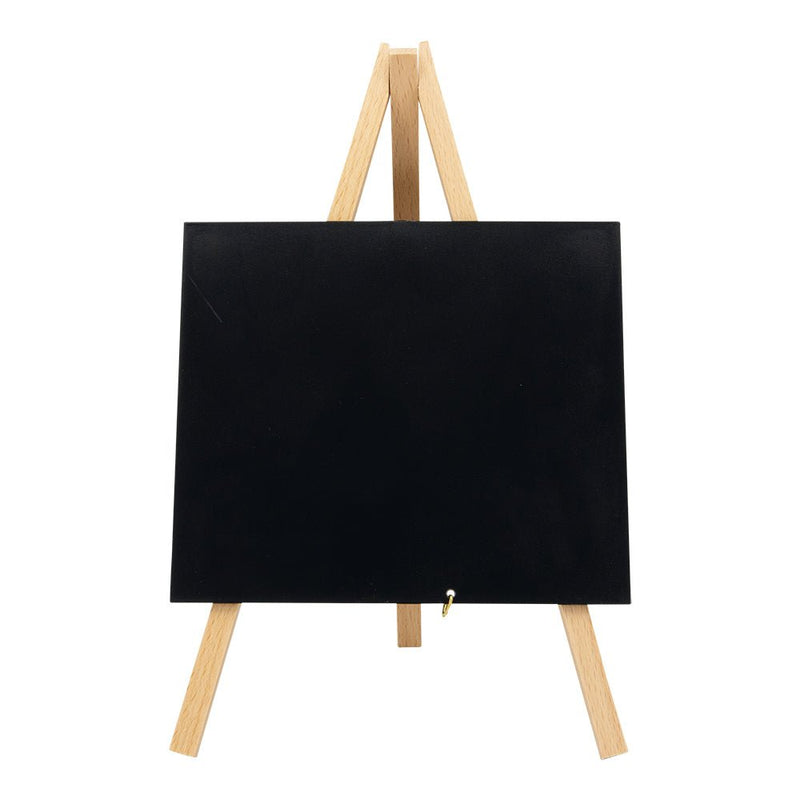 Load image into Gallery viewer, Mini Easel Table Chalkboard - Beech Finish - Pack of 6 Custom Wood Designs __label: Multibuy default-title-mini-easel-table-chalkboard-beech-finish-pack-of-6-53612401656151