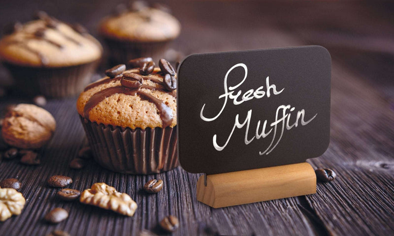 Load image into Gallery viewer, Mini rectangle chalkboards - Pack of 24 Custom Wood Designs __label: Multibuy default-title-mini-rectangle-chalkboards-pack-of-24-53612374065495