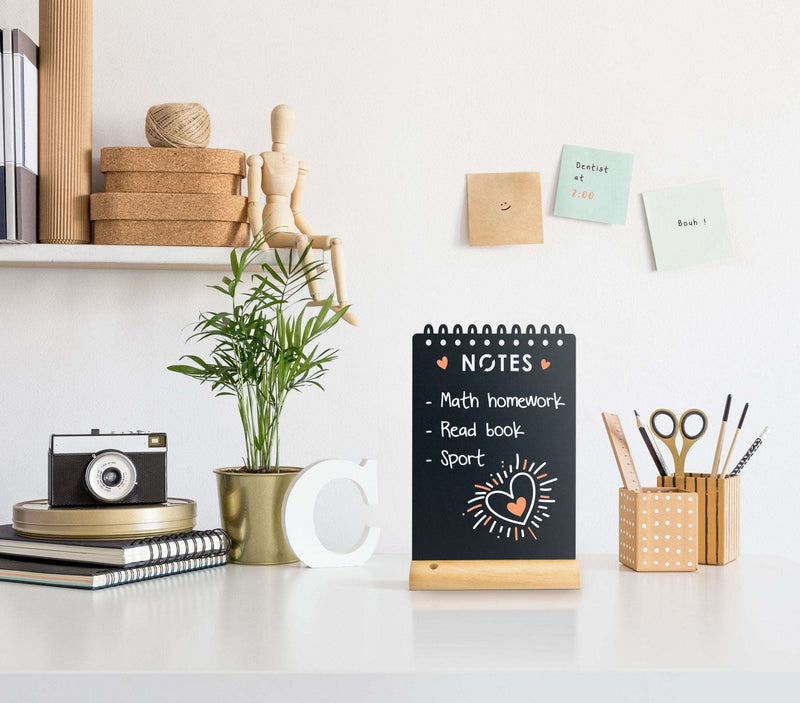 Load image into Gallery viewer, Notes Chalkboard Black - Pack of 6 Custom Wood Designs __label: Multibuy default-title-notes-chalkboard-black-pack-of-6-53612367053143