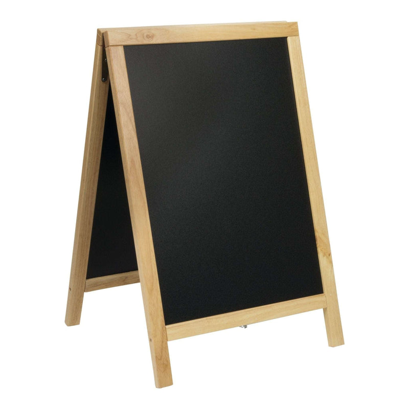 Load image into Gallery viewer, Sandwich Board Beech 85x55.5x48cm Custom Wood Designs chalkboard write on default-title-sandwich-board-beech-85x55-5x48cm-53612335890775