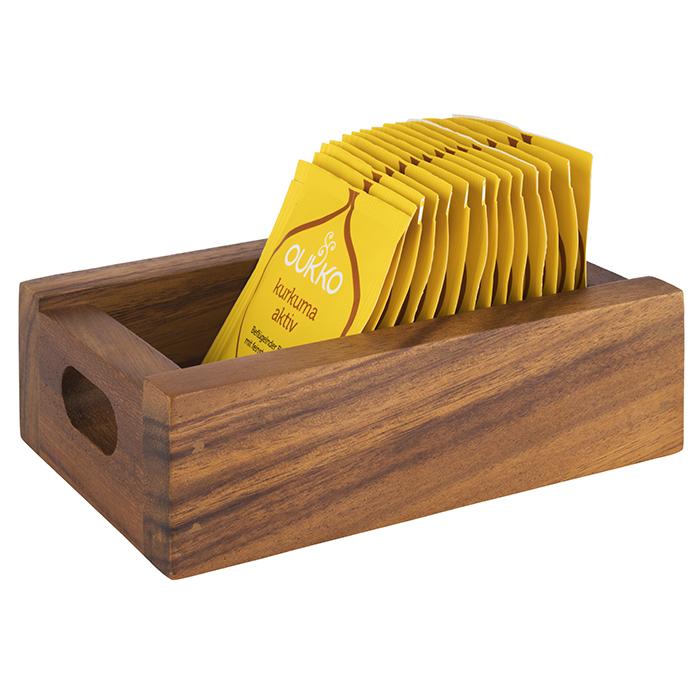 Load image into Gallery viewer, Pack of 25 Custom Wood Designs condiment dispensers, 9.5x15cm table caddies for holding condiments and utensils.