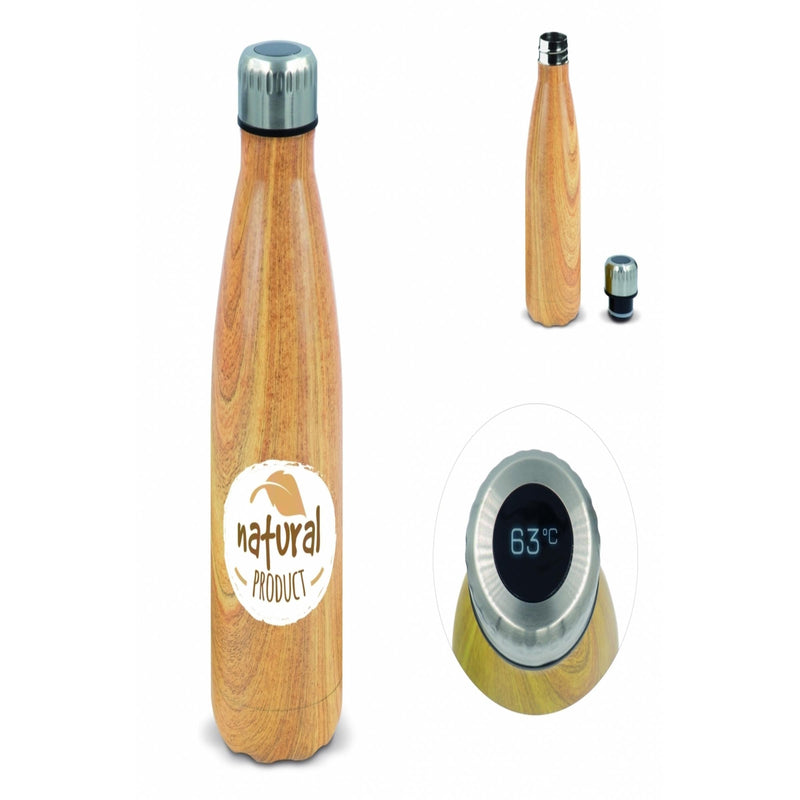 Load image into Gallery viewer, Thermo bottle 500ml with temperature display pack of 25 Custom Wood Designs __label: Multibuy default-title-thermo-bottle-500ml-with-temperature-display-pack-of-25-53613734199639
