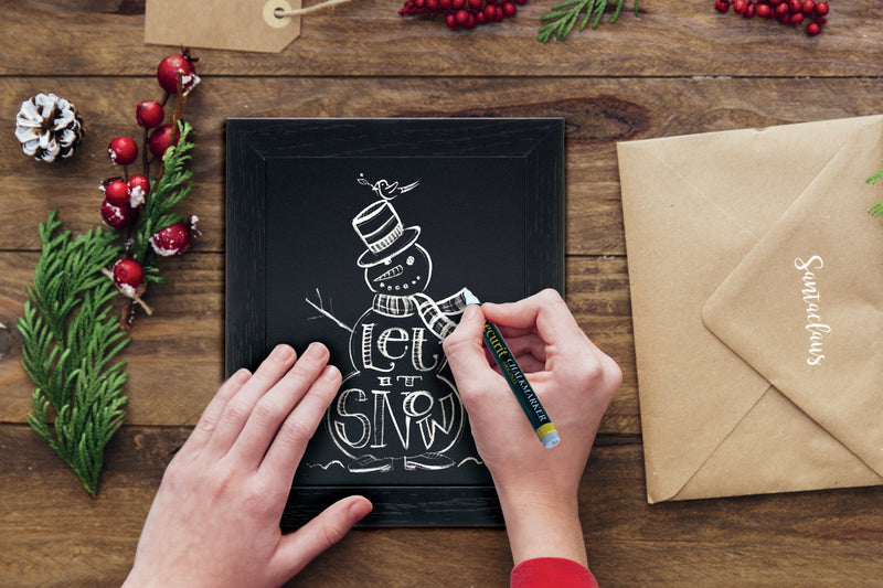 Load image into Gallery viewer, Wall Chalkboard black frame 24x20x1cm pack of 6 Custom Wood Designs __label: Multibuy default-title-wall-chalkboard-black-frame-24x20x1cm-pack-of-6-53613360611671