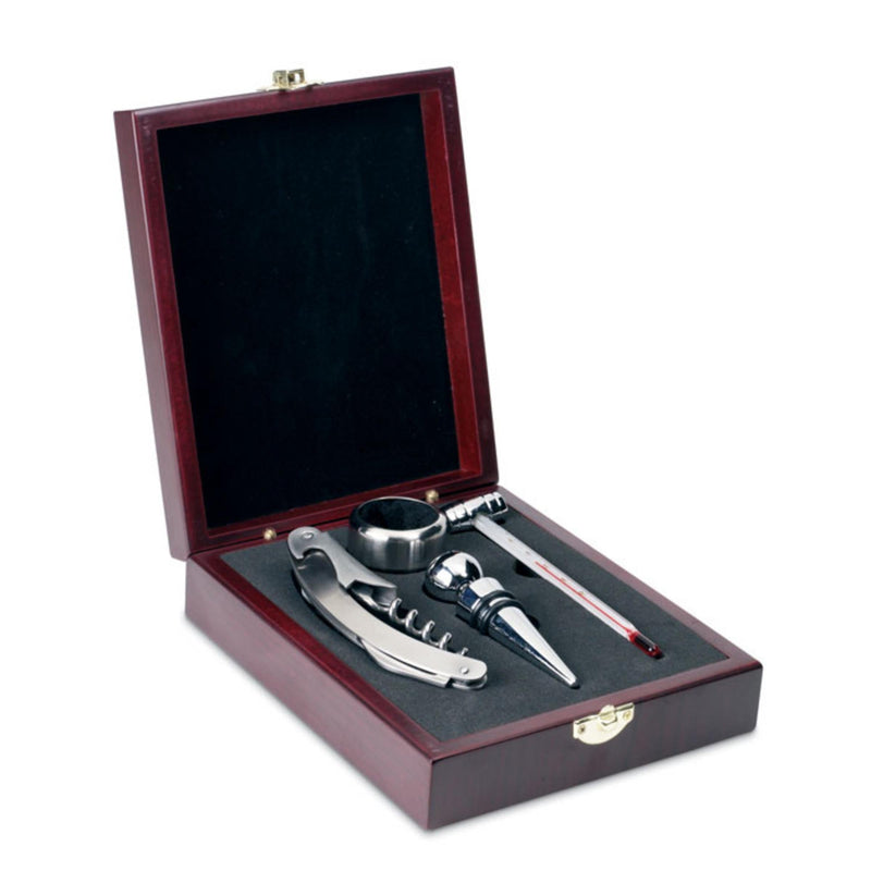 Load image into Gallery viewer, Wine set in wooden box pack of 25 Custom Wood Designs __label: Multibuy default-title-wine-set-in-wooden-box-pack-of-25-53613638091095_93d858e6-889b-4c8e-8d00-8c5302c82853