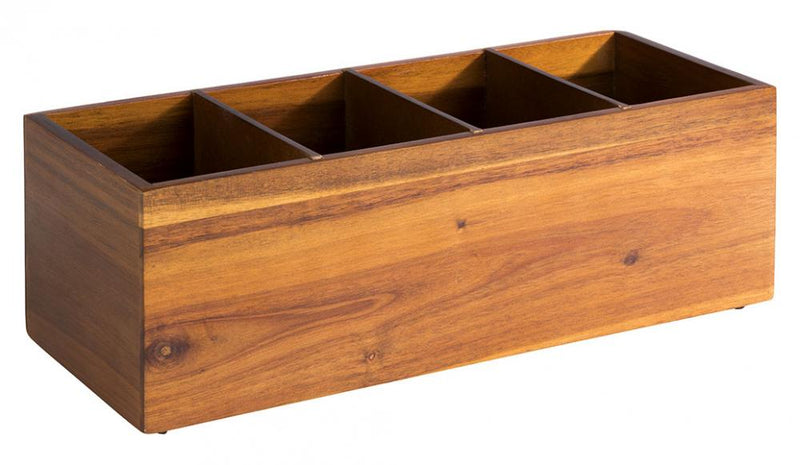 Load image into Gallery viewer, Set of 25 wooden condiment caddies measuring 14x36cm from Custom Wood Designs, ideal for organizing sauces and condiments.