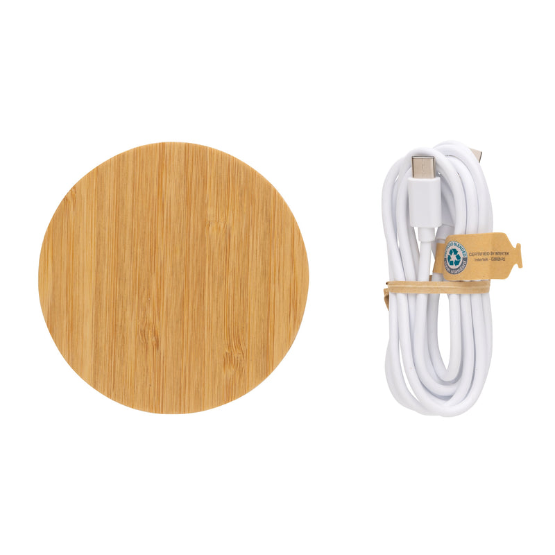 Load image into Gallery viewer, Wooden bamboo wireless charger pack of 25 Custom Wood Designs __label: Multibuy default-title-wooden-bamboo-wireless-charger-pack-of-25-53613200408919