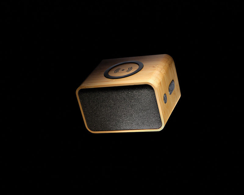 Load image into Gallery viewer, Wooden speaker 5W wireless pack of 10 Custom Wood Designs __label: Multibuy __label: Upload Logo default-title-wooden-speaker-5w-wireless-pack-of-10-53613061800279