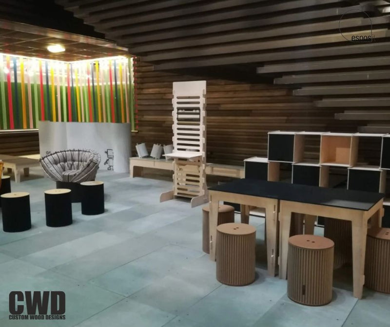 Load image into Gallery viewer, Risedia Sgabello Nero - Custom Wood Designs