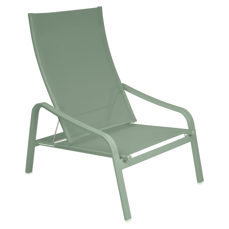 Load image into Gallery viewer, Fermob Alizé Low Armchair in Cactus – outdoor lounge armchair in aluminium